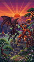 Infernal Rivals: Devil vs Demon | 32-bit Pixel Art Clash